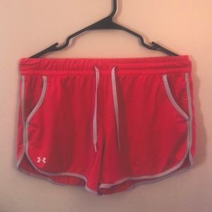 Super Stretchy Hot Pink Under Armour Shorts.